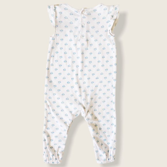 Carter’s 12M Short Sleeve Floral Print Romper - Picture 2 of 7